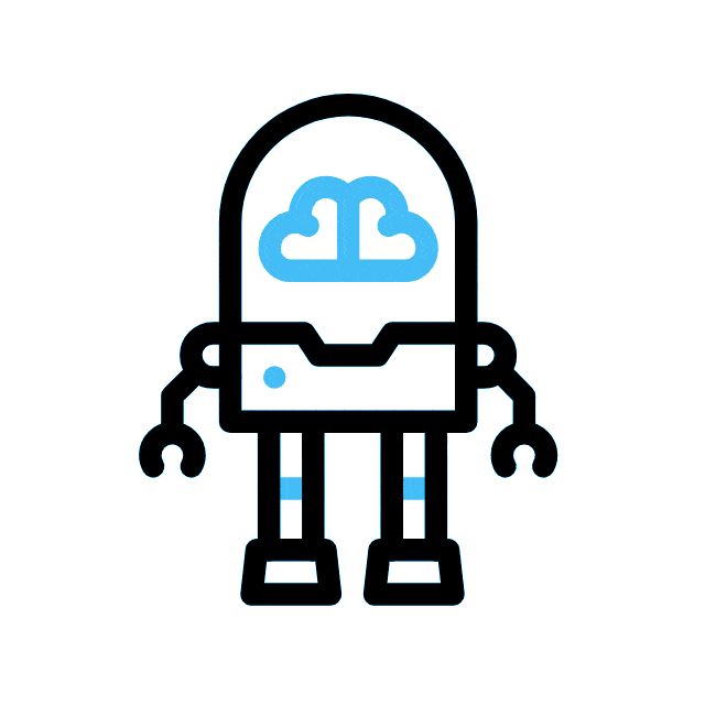 robot A robot embodying cultural symbolism with a cloud on his head. Work Culture.