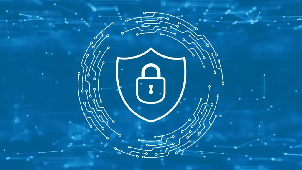 lock surrounded by network